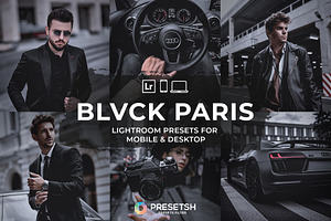 Black Paris Lightroom Presets, an Action Add-On by Presetsh.com