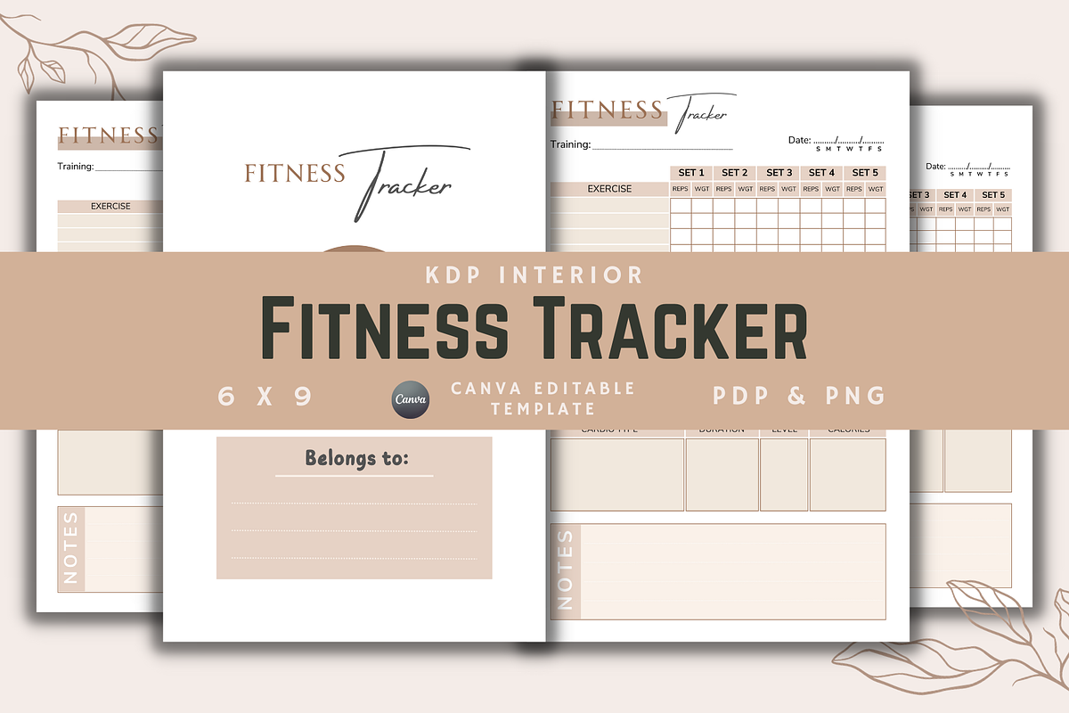 Fitness Tracker | KDP Interior, a Templates & Theme by KDPISH (Photo 1 of 4)