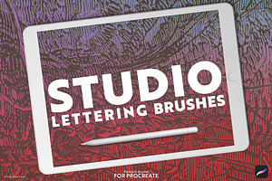 12 Lettering Brushes for Procreate