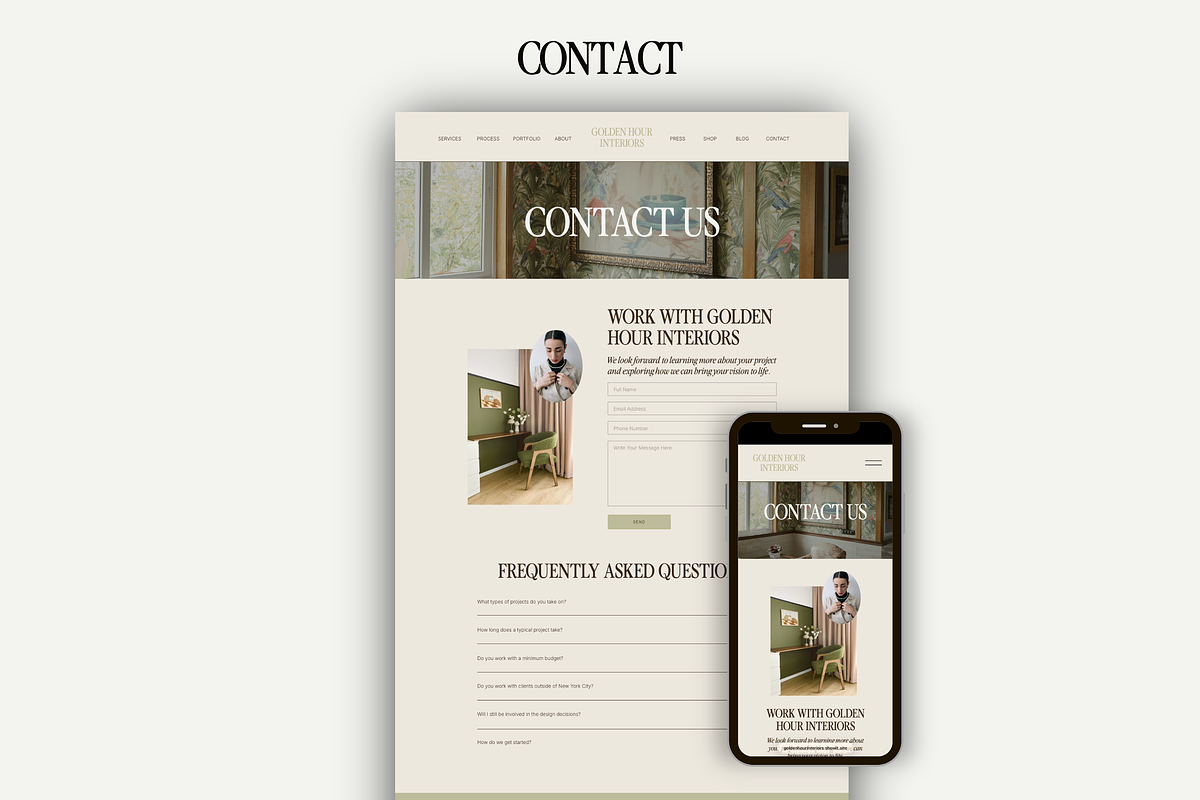 Interior Designer Website Showit, a Squarespace Template by Warmsoulgallery (Photo 10 of 16)