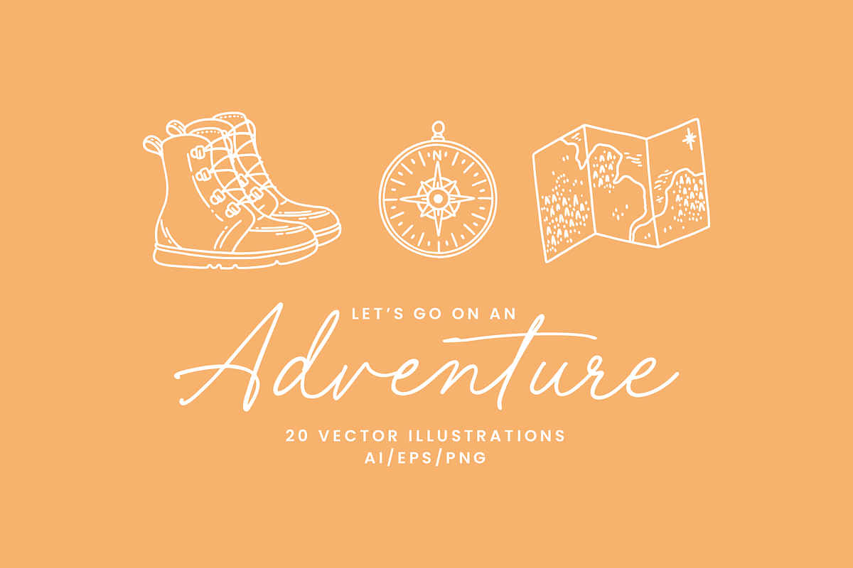 Adventure Vector Illustrations, an Illustration by Emma Webb Studio (Photo 1 of 7)