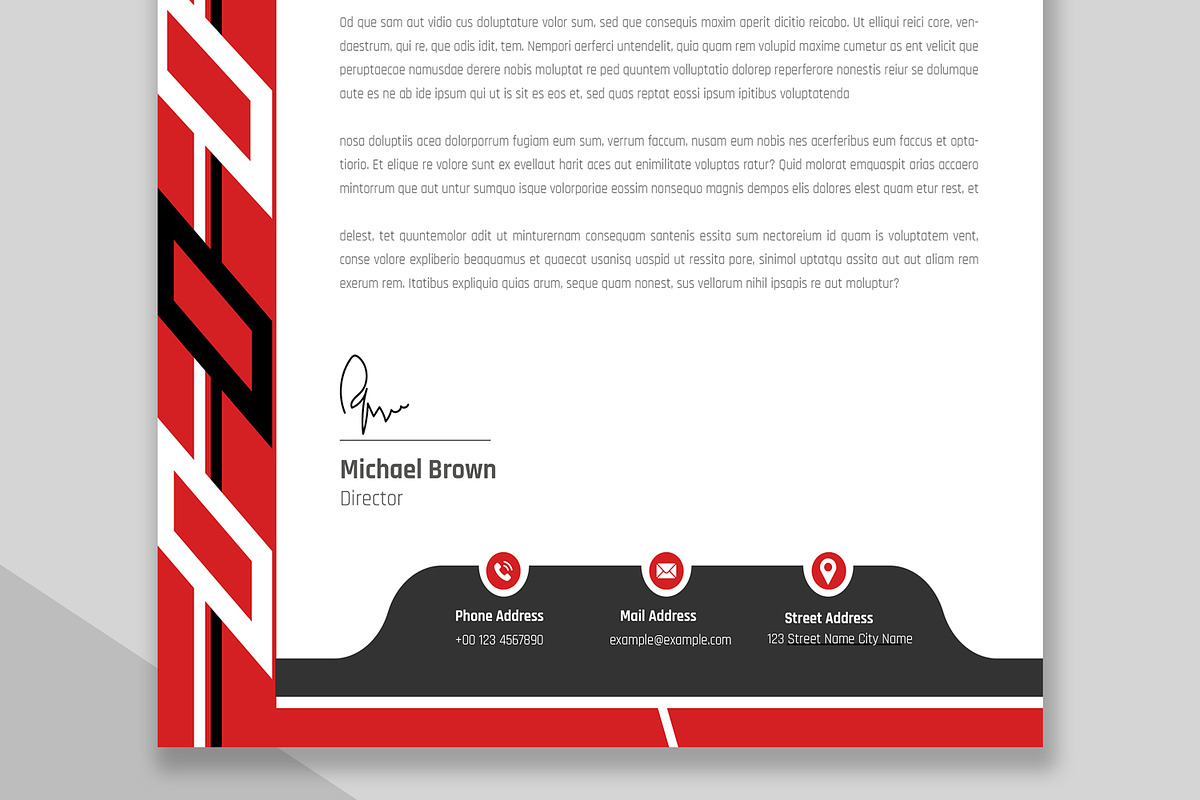 Letterhead Design Template, a Stationery Template by MightyDesign (Photo 3 of 8)