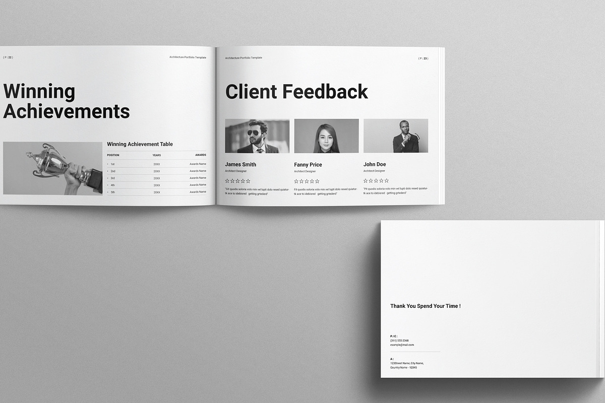 Architecture Portfolio Template, a Brochure Template by Work-Envance (Photo 8 of 10)