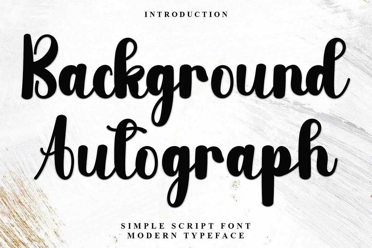 Background Autograph, a Handwritten Font by InermediaSTUDIO (Photo 1 of 8)