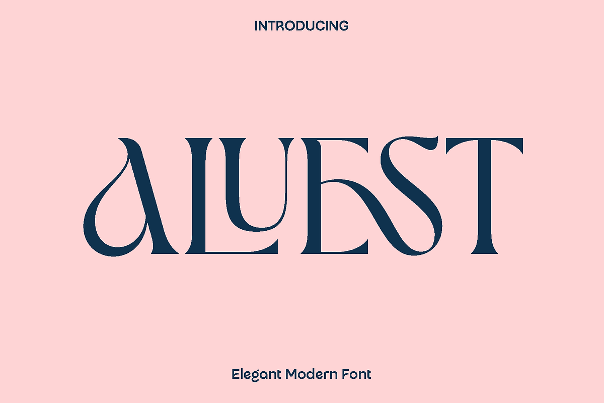 Aluest - Elegant Modern Font, a Serif Font by Luna Shop (Photo 1 of 7)