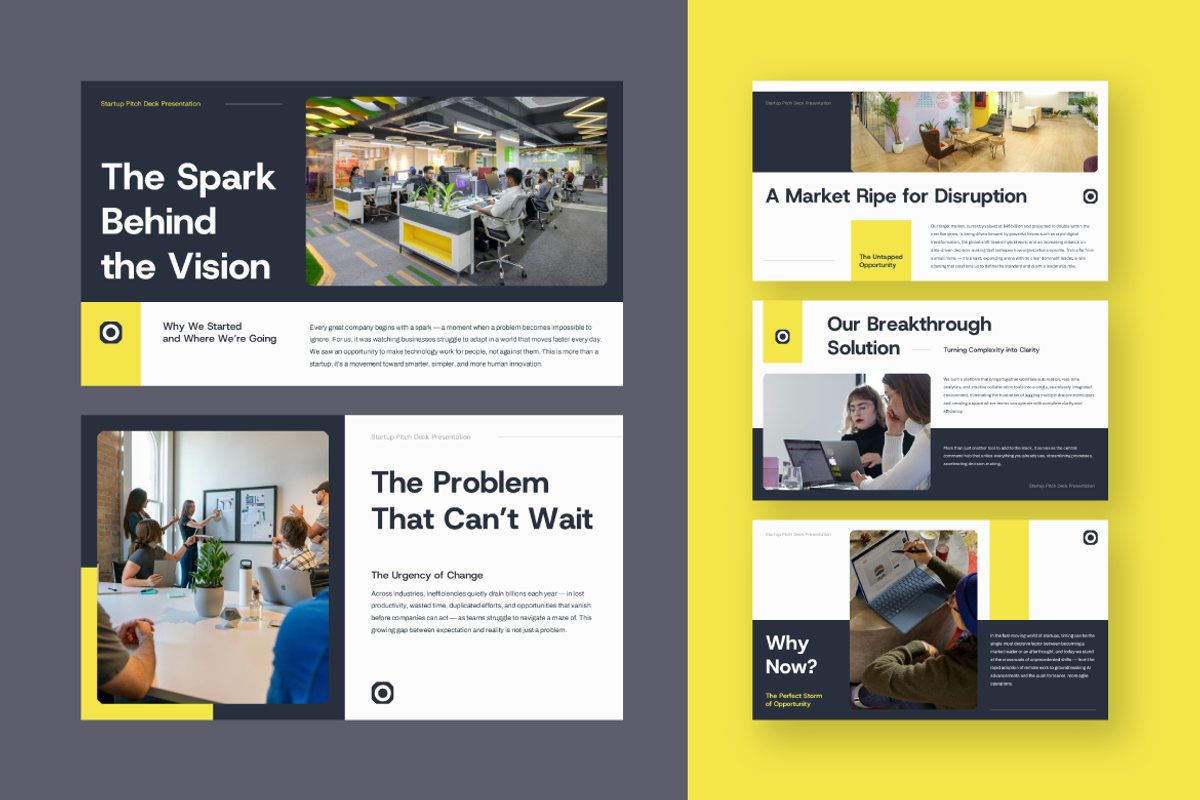 Startup Pitch Deck Google Slides, a Presentation Template by Bilicube Studio (Photo 2 of 5)