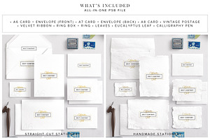 Wedding Stationery Suite Mockup