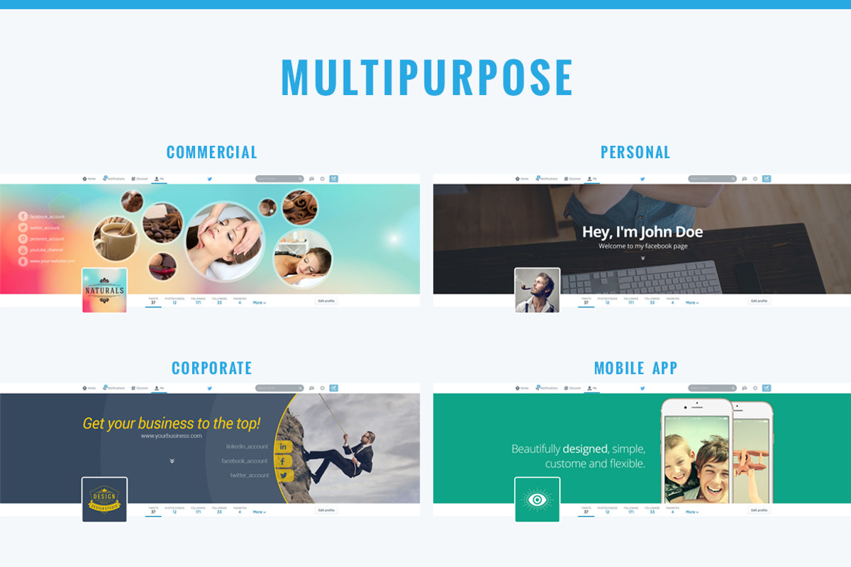 11 Smart Twitter Cover Photo, a Templates & Theme by Pixel Strawberry (Photo 2 of 5)