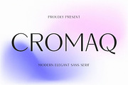 Cromaq - Modern Elegant Sans Serif, a Sans Serif Font by TypeLogue (Thumbnail 1 of 5)