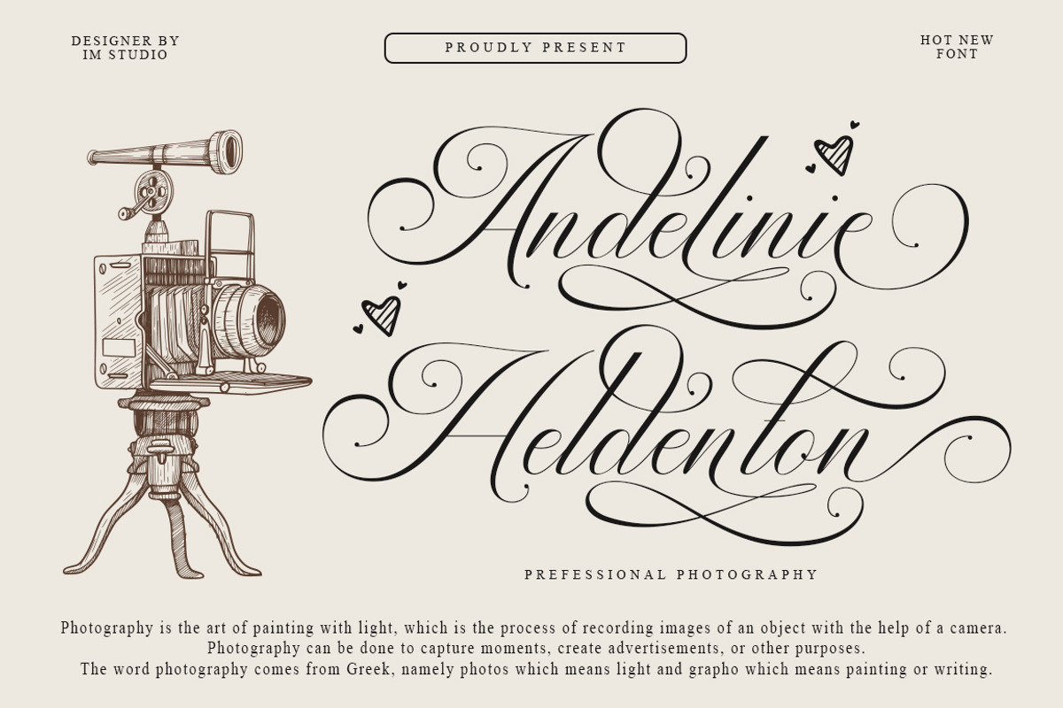 Andertime Calligraphy, a Script Font by IM Studio (Photo 10 of 10)