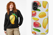 Watercolor Mango collection, a Food Illustration by Ekaterina Glazkova (Thumbnail 5 of 6)