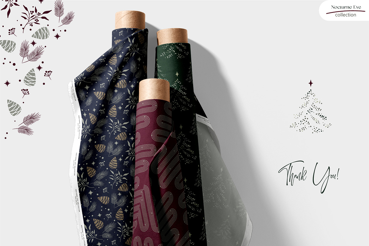 Nocturne Eve - Seamless Patterns, a Wallpaper Graphic by InaCorart (Photo 9 of 9)