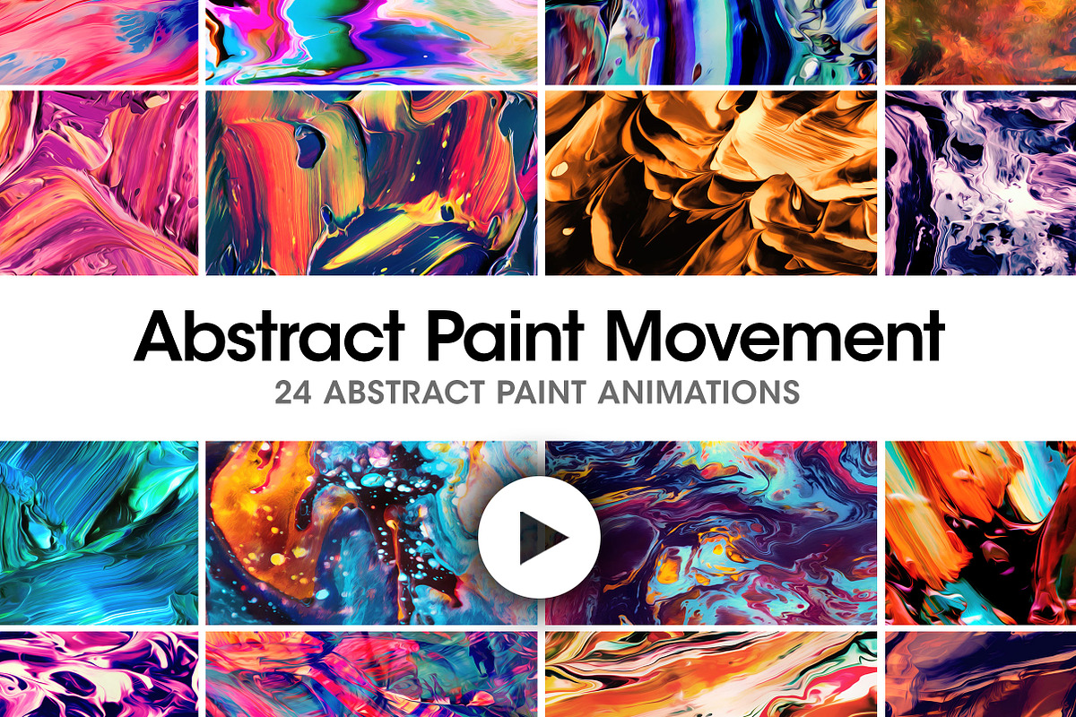 Abstract Paint Movement: 24 Videos, a Graphic by Chroma Supply (Photo 1 of 2)