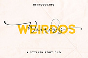 Intro SALE // Weirdos Font Duo, a Script Font by Digital Hustler (Thumbnail 1 of 10)