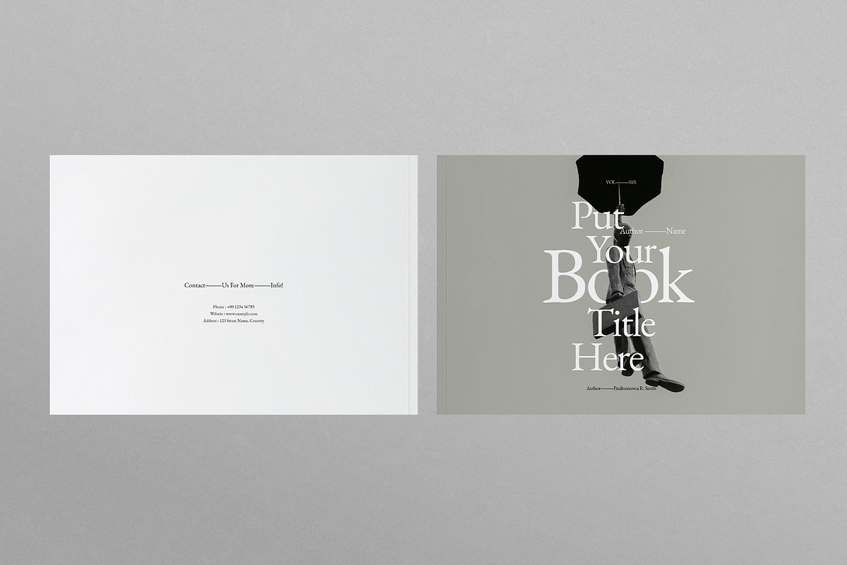 Book Title Layout Design Landscape, a Brochure Template by DesignCrest (Photo 19 of 22)