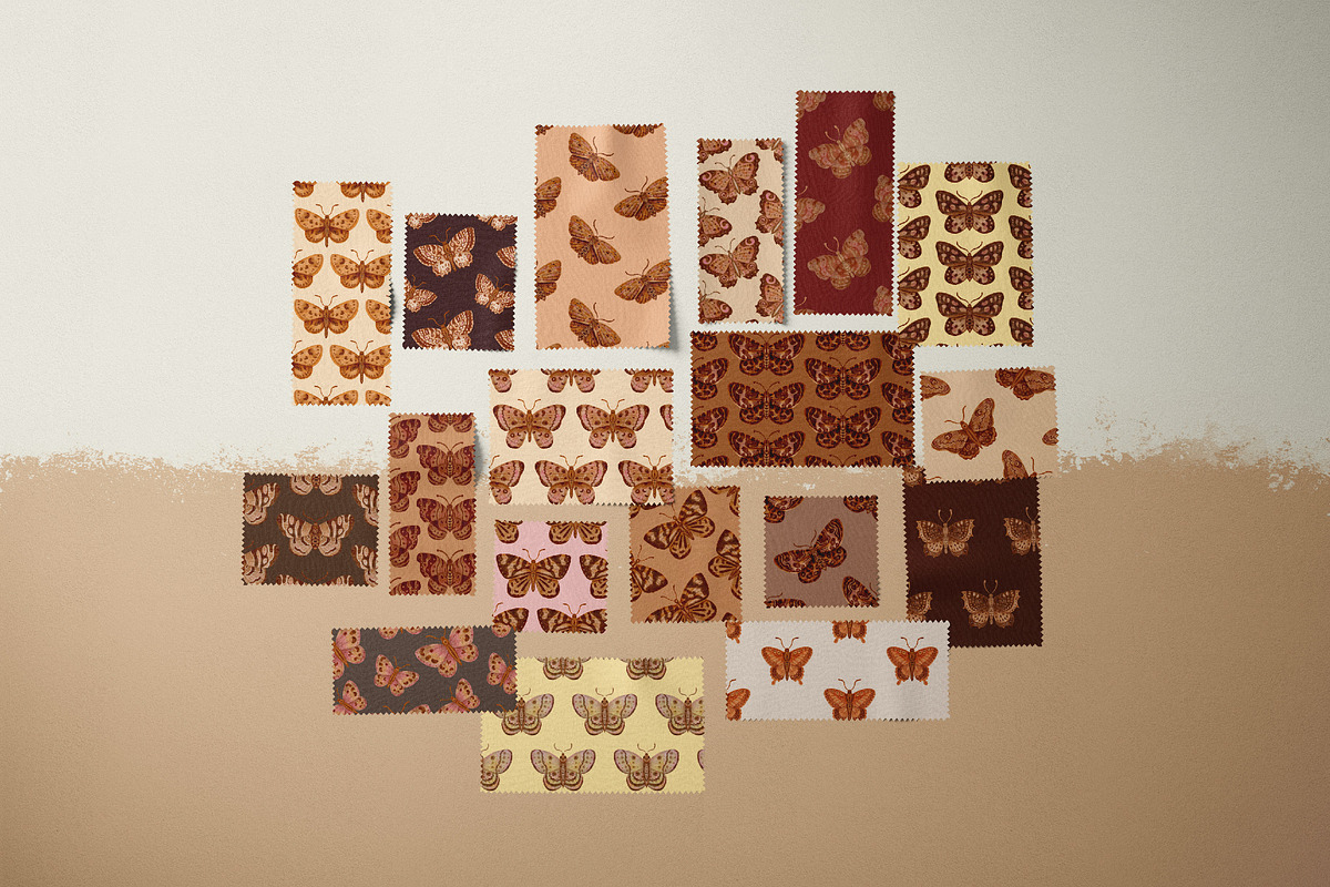 Watercolor Butterflies and Moths, an Object Graphic by Tiger and Flower (Photo 9 of 17)