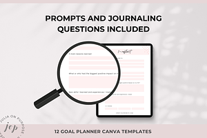 Goal Planner Workbook Canva Template