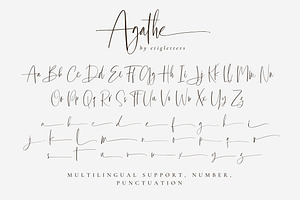 Agathe Handwritten Script