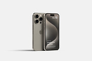 iPhone 15 Pro Mockup, an iPhone Mockup by graphicpages (Thumbnail 5 of 19)