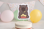 Wombat Clipart Set, an Animal Illustration by Palau (Thumbnail 5 of 10)