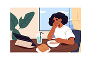 Woman's daily routine, lifestyle set, a Person Illustration by PaperTrident (Thumbnail 5 of 13)