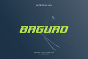 Baguro - Modern Sport Typeface, a Sans Serif Font by Letterna (Thumbnail 1 of 4)