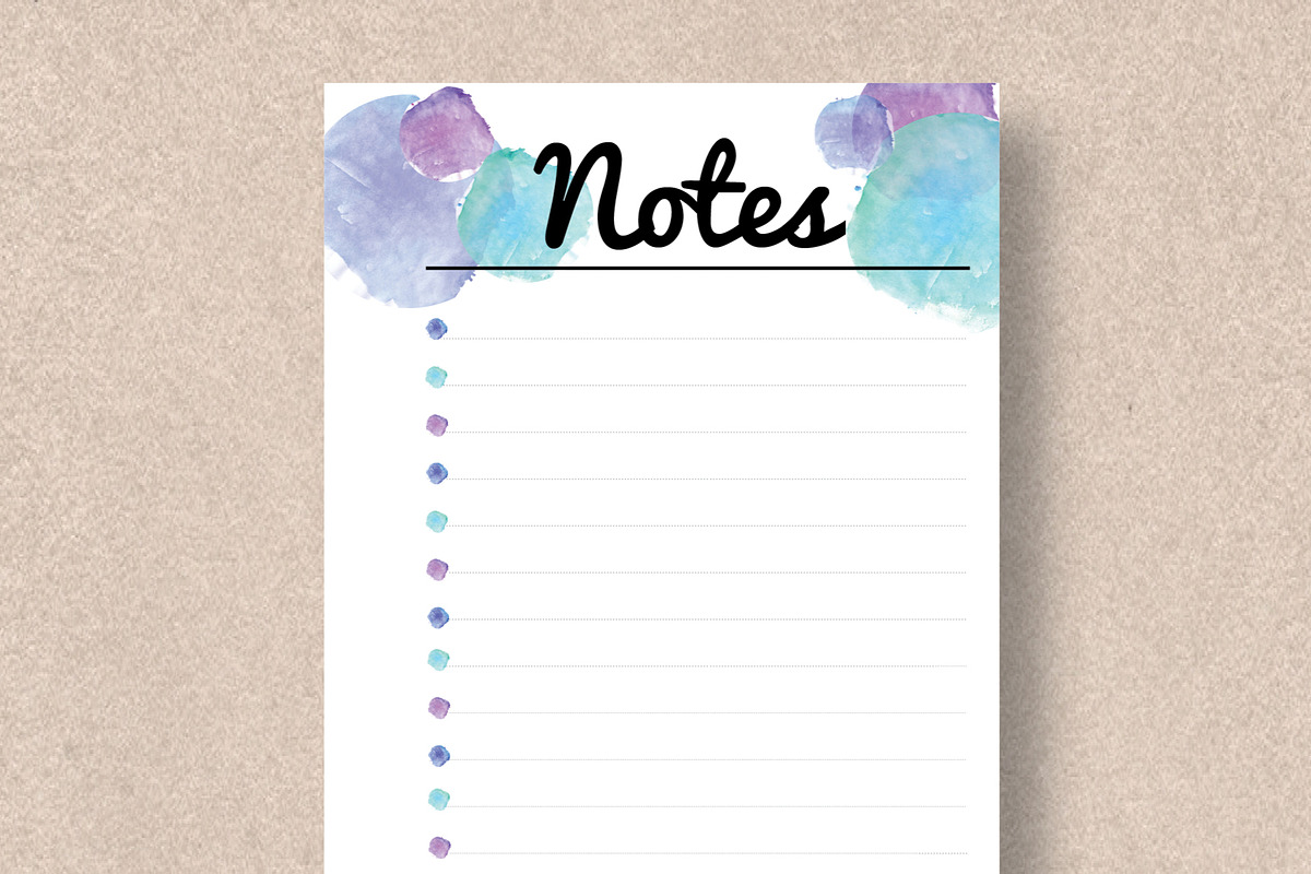 Notes Printable - Personal Size, a Stationery Template by Stick with Sam