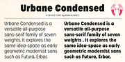 Urbane Condensed, a Sans Serif Font by Device (Thumbnail 6 of 7)