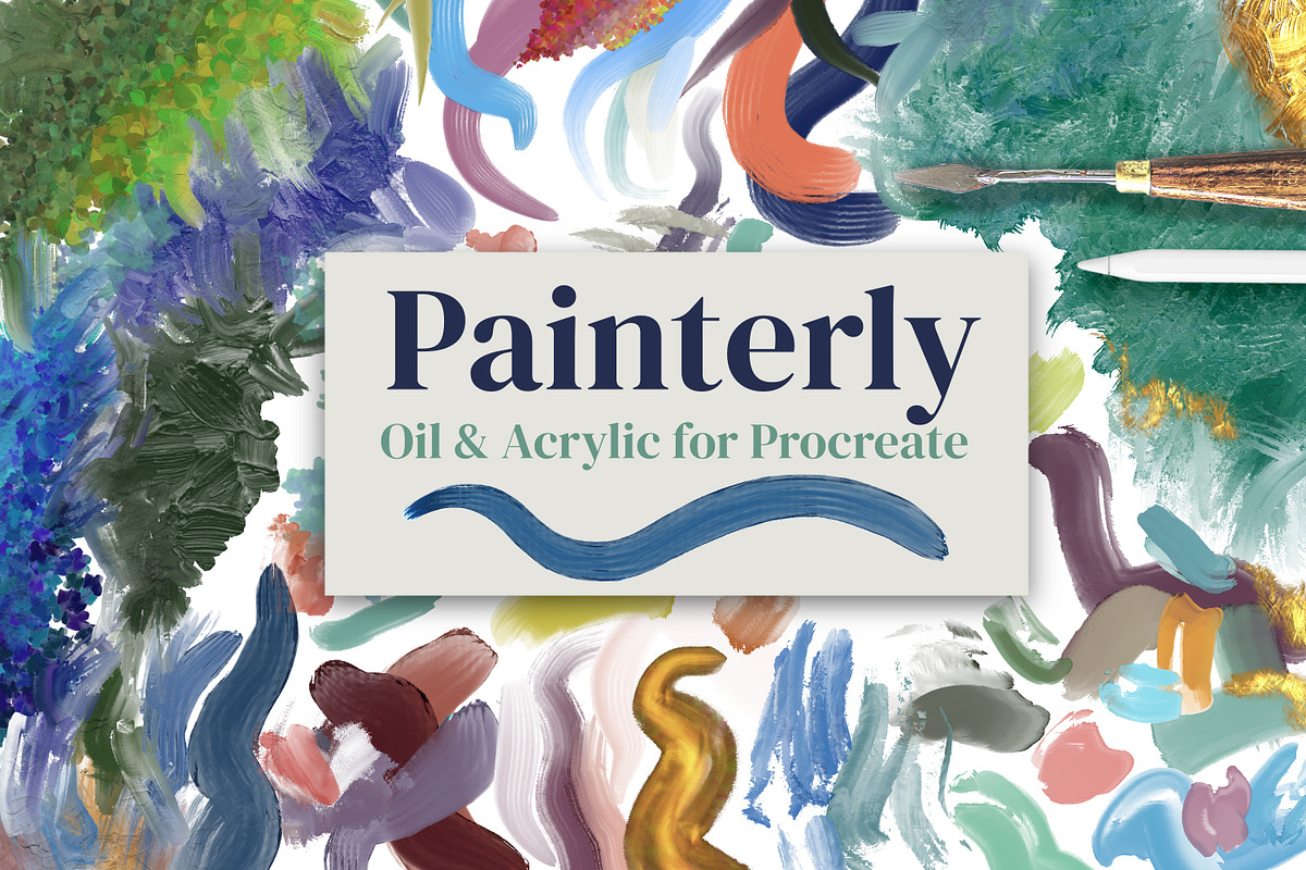 Painterly Brushes for Procreate, a Brush Add-On by AJ Brushes (Photo 1 of 11)