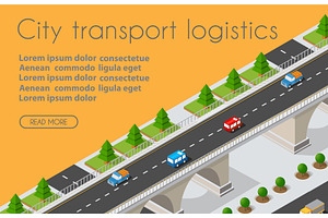 Transport Logistics 3D Isometric, a Technology Illustration by AlexZeL