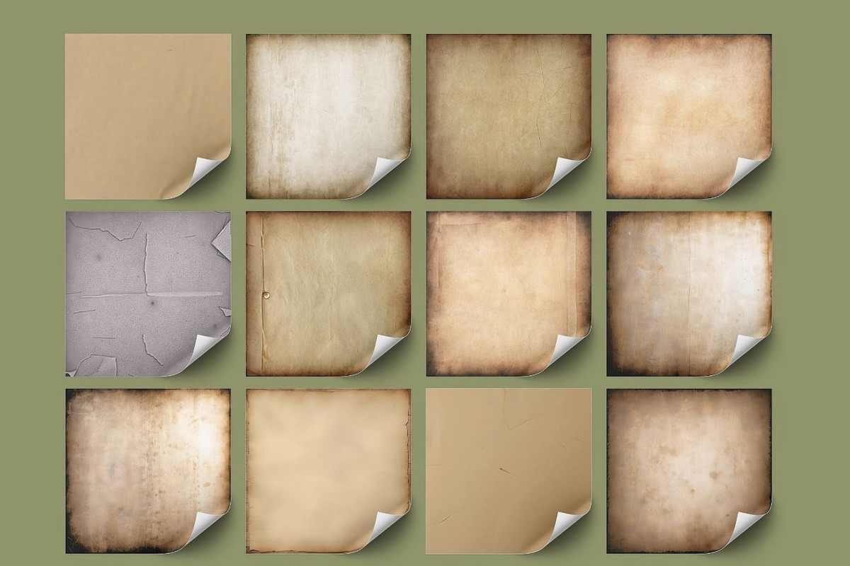 44 Old Paper Vintage Textures, a Background Graphic by UniqueMe (Photo 5 of 14)