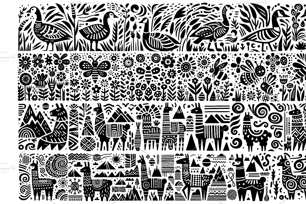 Vintage Animals and Pets Folk Art, a Decorative Illustration by devastd (Photo 17 of 29)