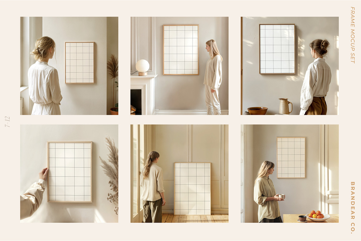 20 Frame Mockups with Person, a Household Mockup by Brandear Design (Photo 11 of 13)