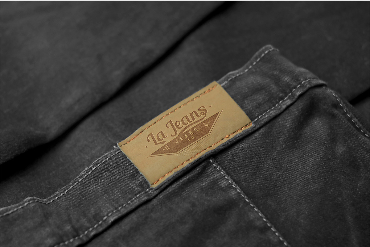 7 Apparel Jeans Labels Logo Mockup, a Bottom Mockup by Assyat (Photo 11 of 16)
