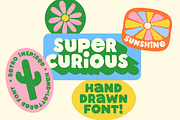 Super Curious - Textured Retro Font, a Font by Studio Funshop by Kelli (Thumbnail 5 of 14)