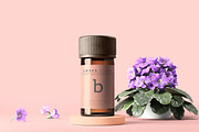 Amber Glass Bottle Mockup, a Cups & Container Mockup by pmvch (Thumbnail 16 of 20)