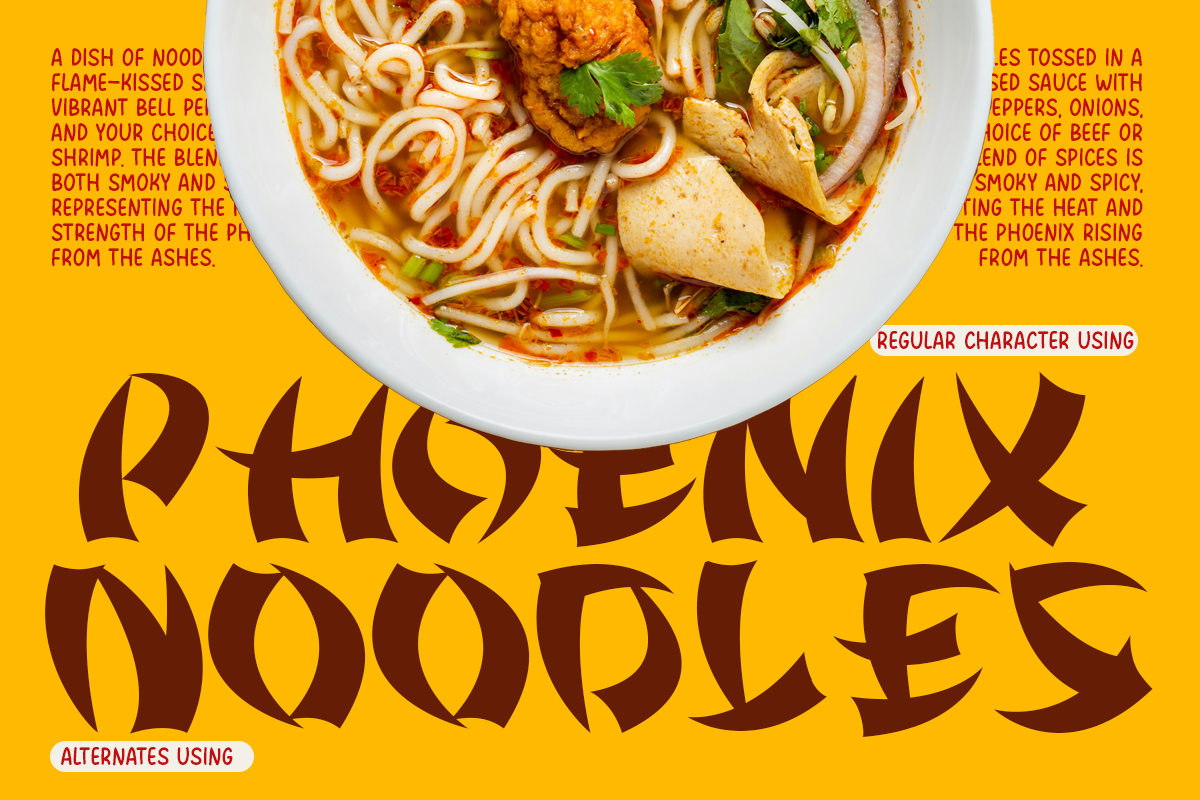 Jingjou - Chinese Display Typeface, a Handwritten Font by Pandeka Studio (Photo 6 of 9)