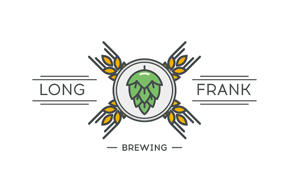 Vector logo of brewery. preview 2