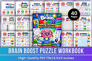 Brain Boost Puzzle Workbook | Logic