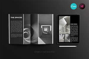 ARCH Magazine / Ebook Template Canva