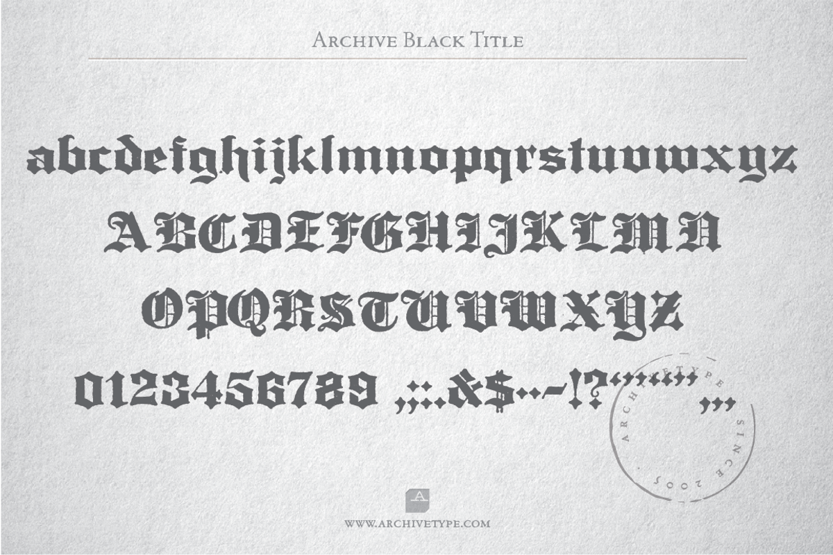 Archive Black Title preview 3
