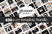 400 Canva Instagram Templates, a Social Media Template by Oh So Social Boutique (Thumbnail 1 of 9)