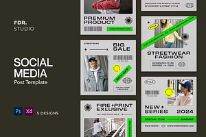Streetwear Fashion Social Media, a Social Media Template by FDR Studio