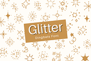 Glitter | Dingbats Font, a Font by BAMBIN (Thumbnail 1 of 8)