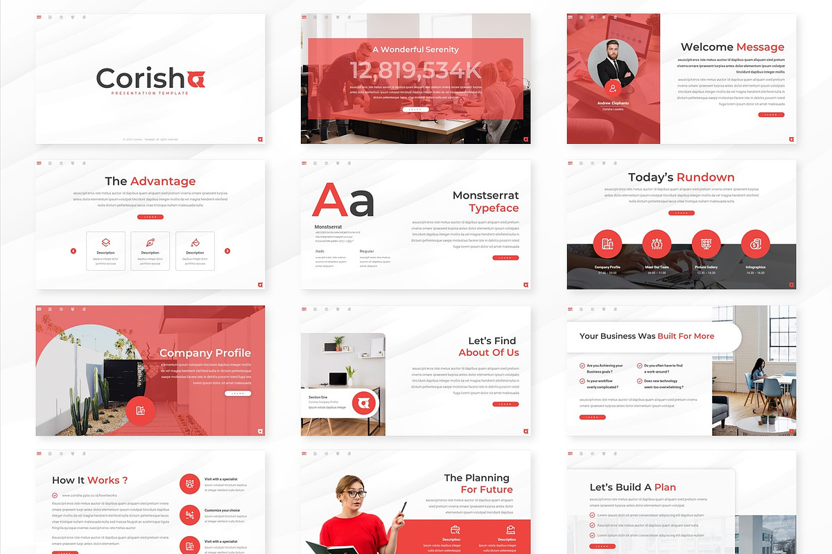 Corisha - Google Slides Template, a Presentation Template by inspirasign