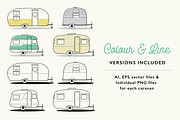 Retro Caravan Illustrations - Set 3, an Illustration by the cabin supply co (Thumbnail 2 of 3)