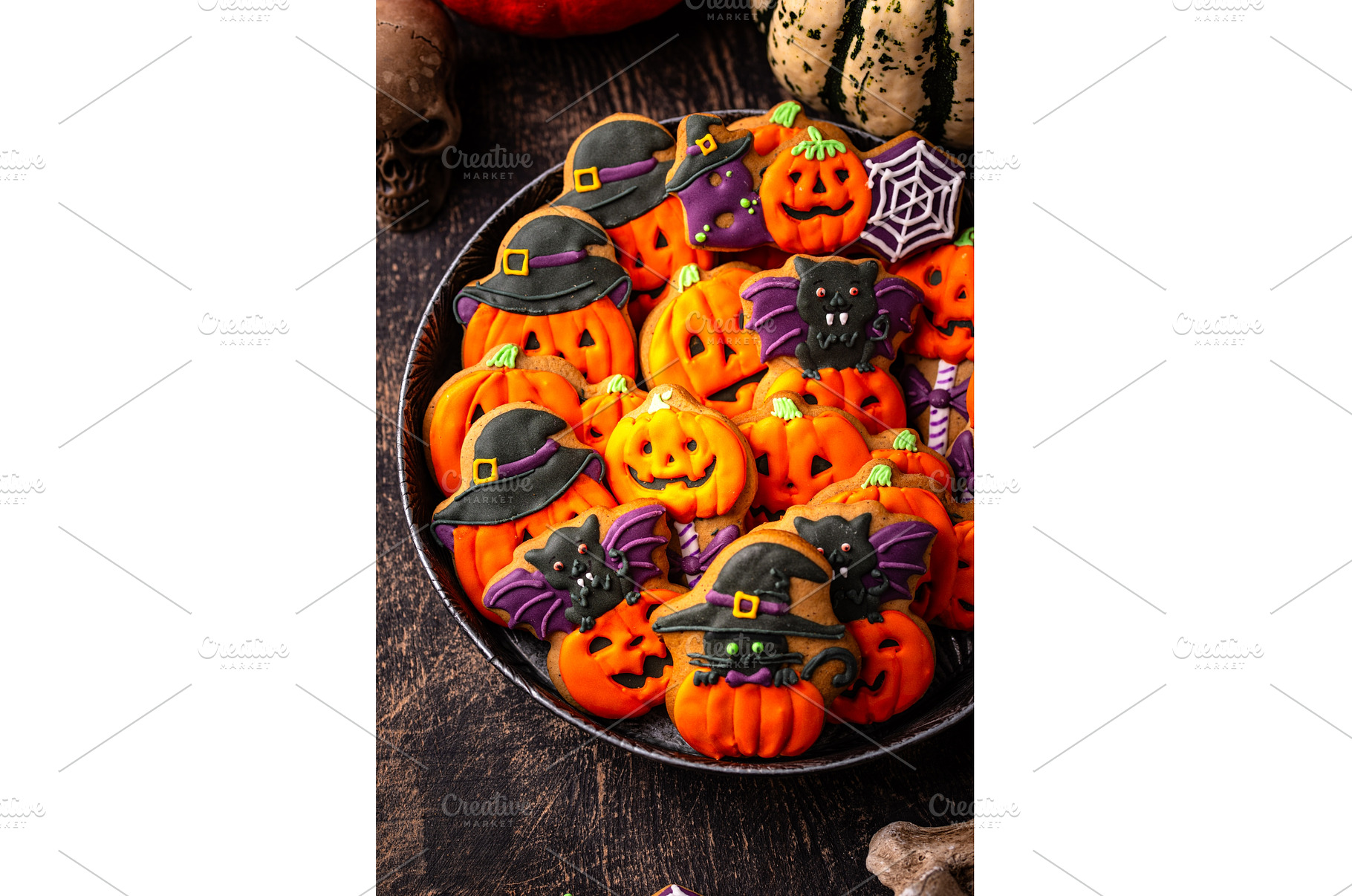 Halloween cookies in shape of, a Food & Drink Photo by Yulia Furman