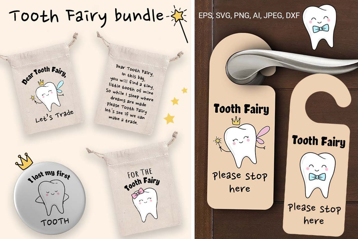 Tooth Fairy Bundle, a Healthcare Illustration by Irina Ostapenko (Photo 1 of 9)