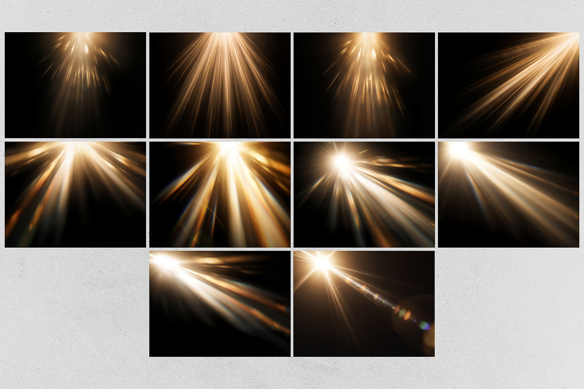Sunlight Rays Glow Overlays Effect, a Texture Graphic by smishura (Photo 2 of 4)