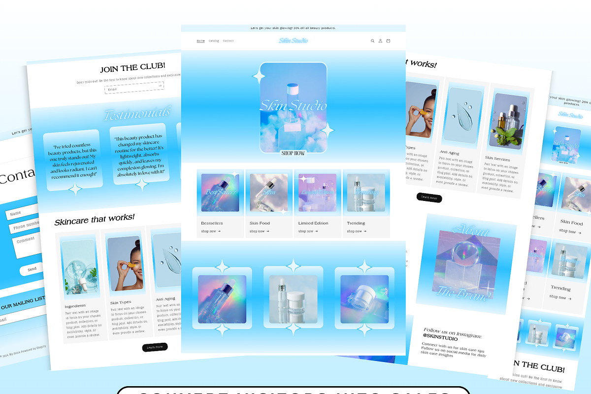 Gradient Blue Shopify Theme, a Shopify Template by PLANETSEL (Photo 2 of 6)